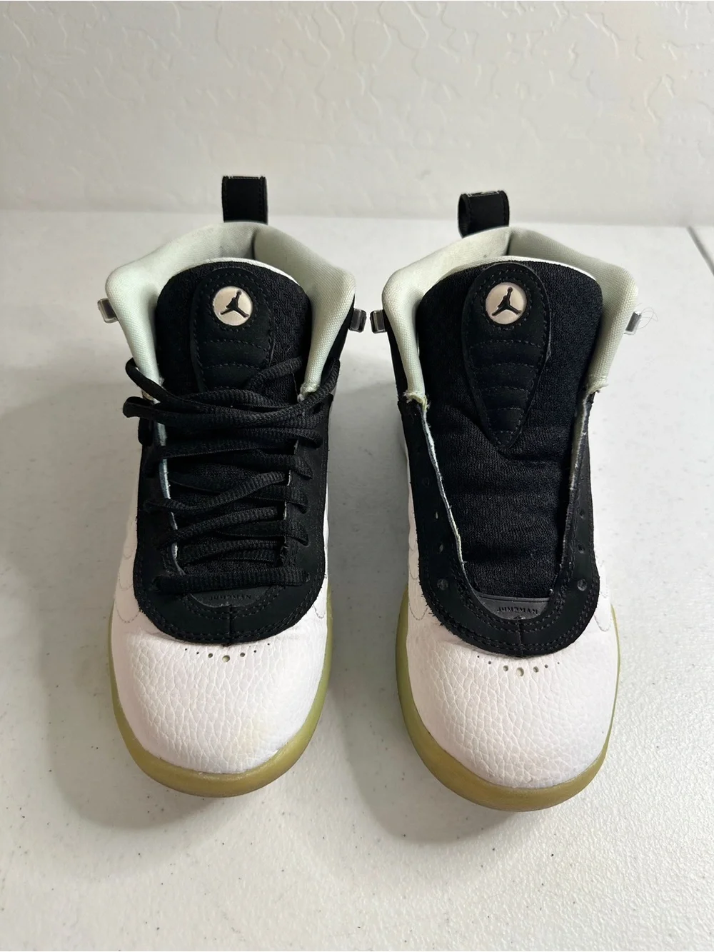 Jordan Jumpman Kids' Black and White High-Top Basketball Sneakers